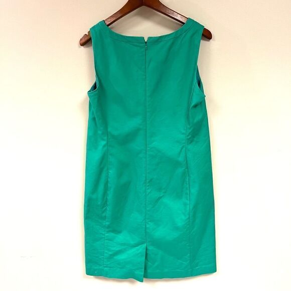 Loft green sheath dress. Size 8 - Picture 4 of 5